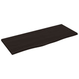 Vidaxx Waschtischplatte 100x40x2 cm, behandeltes Massivholz dunkelbraun
