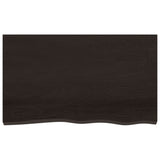 Vidaxx Waschtischplatte 100x60x2 cm, behandeltes Massivholz dunkelbraun
