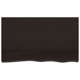 Vidaxx Waschtischplatte 100x60x (2-4) cm behandeltes Massivholz dunkelbraun