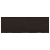 Vidaxx Waschtischplatte 120x40x (2-4) cm behandeltes Massivholz dunkelbraun