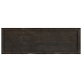 Vidaxx Waschtischplatte 120x40x (2-6) cm behandeltes Massivholz dunkelbraun