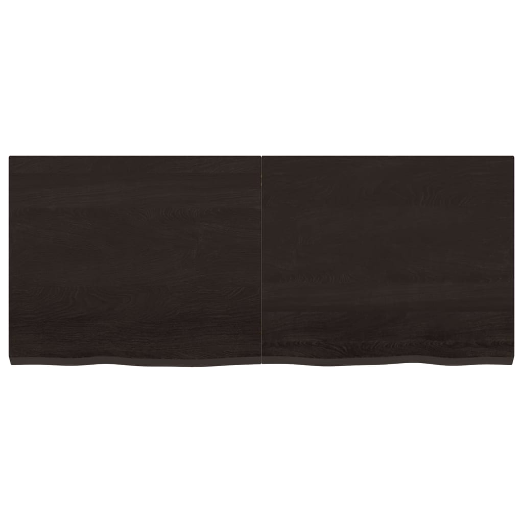 Vidaxl Washbasin Sheet 120x50X (2-4) cm ošetřené pevné dřevo tmavě hnědé