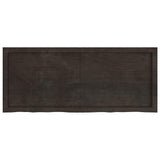 Vidaxx Waschtischplatte 120x50x (2-4) cm behandeltes Massivholz dunkelbraun