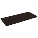 Vidaxl Washbasin Sheet 140x60x (2-4) CM Madera sólida tratada marrón oscuro