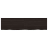 Vidaxx Waschtischplatte 160x40x (2-4) cm behandeltes Massivholz dunkelbraun