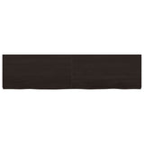 Vidaxx Waschtischplatte 160x40x (2-6) cm behandeltes Massivholz dunkelbraun