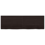 Vidaxx Waschtischplatte 160x50x (2-4) cm behandeltes Massivholz dunkelbraun
