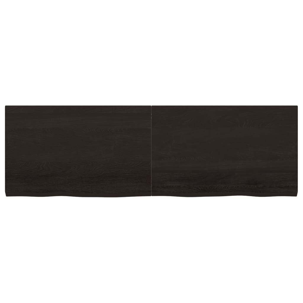 VidaXL Washbasin sheet 160x50x (2-4) cm treated solid wood dark brown