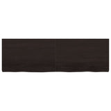 Vidaxx Waschtischplatte 160x50x (2-6) cm behandeltes Massivholz dunkelbraun