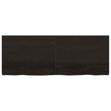 Vidaxx Waschtischplatte 160x60x (2-4) cm behandeltes Massivholz dunkelbraun