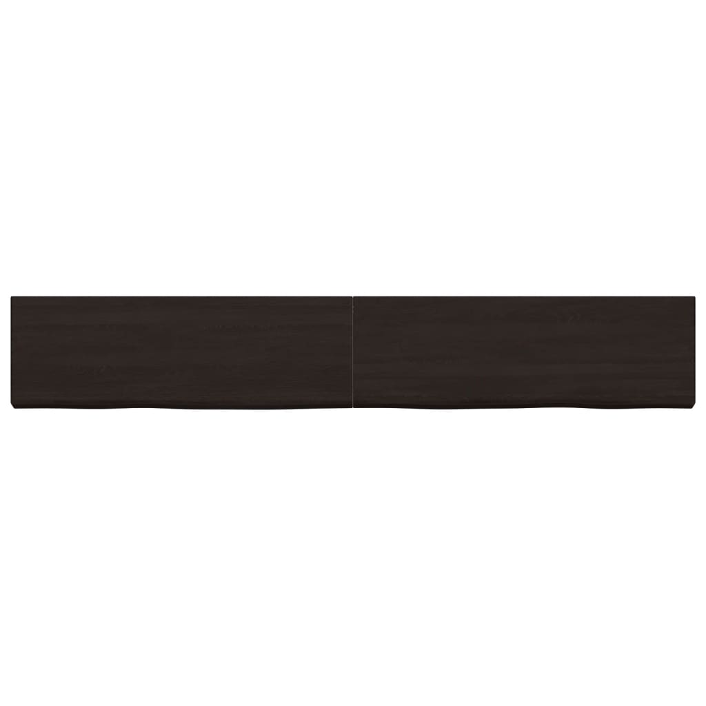 VidaXL Washbasin sheet 180x40x (2-4) cm treated solid wood dark brown