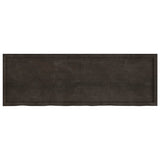 Vidaxx Waschtischplatte 180x60x (2-4) cm behandeltes Massivholz dunkelbraun
