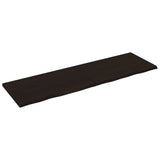 Vidaxx Waschtischplatte 200x60x (2-4) cm behandeltes Massivholz dunkelbraun