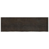 Vidaxx Waschtischplatte 200x60x (2-4) cm behandeltes Massivholz dunkelbraun