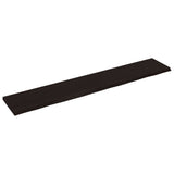Vidaxx Waschtischplatte 220x40x (2-4) cm behandeltes Massivholz dunkelbraun