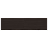 VidaXL Washbasin sheet 220x60x (2-6) cm treated solid wood dark brown