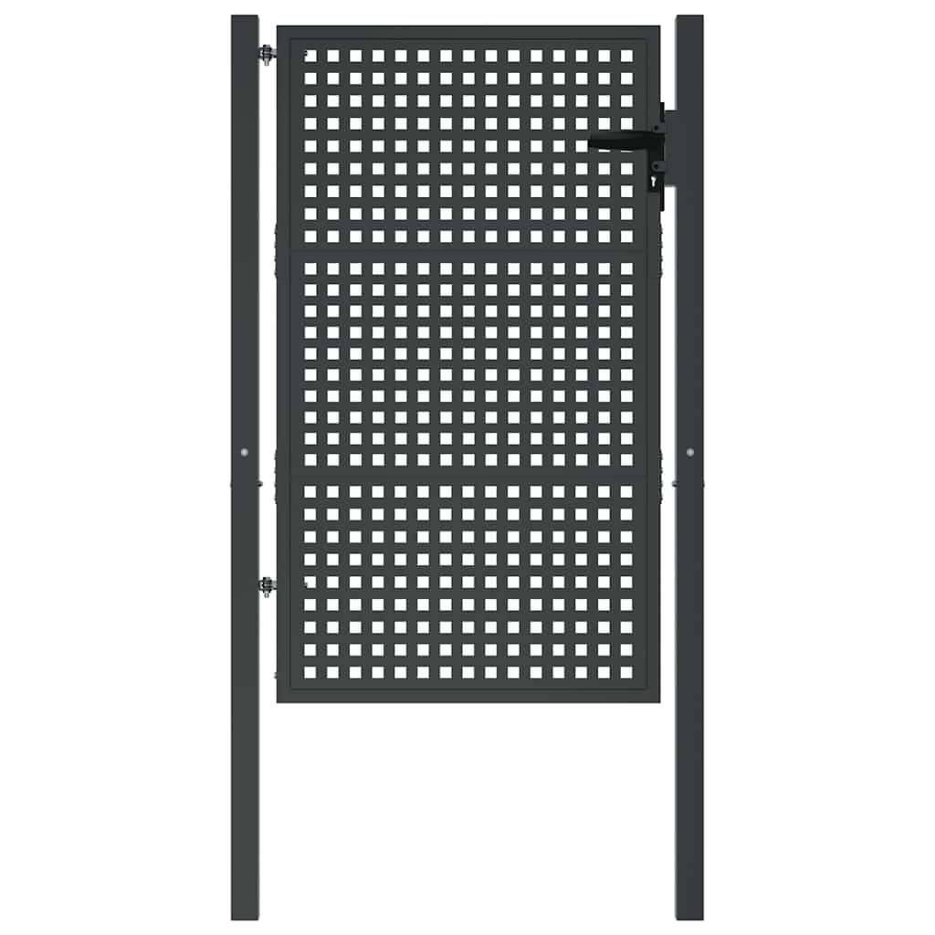 VidaXL Tor 105x175 cm Stahl Anthrazit