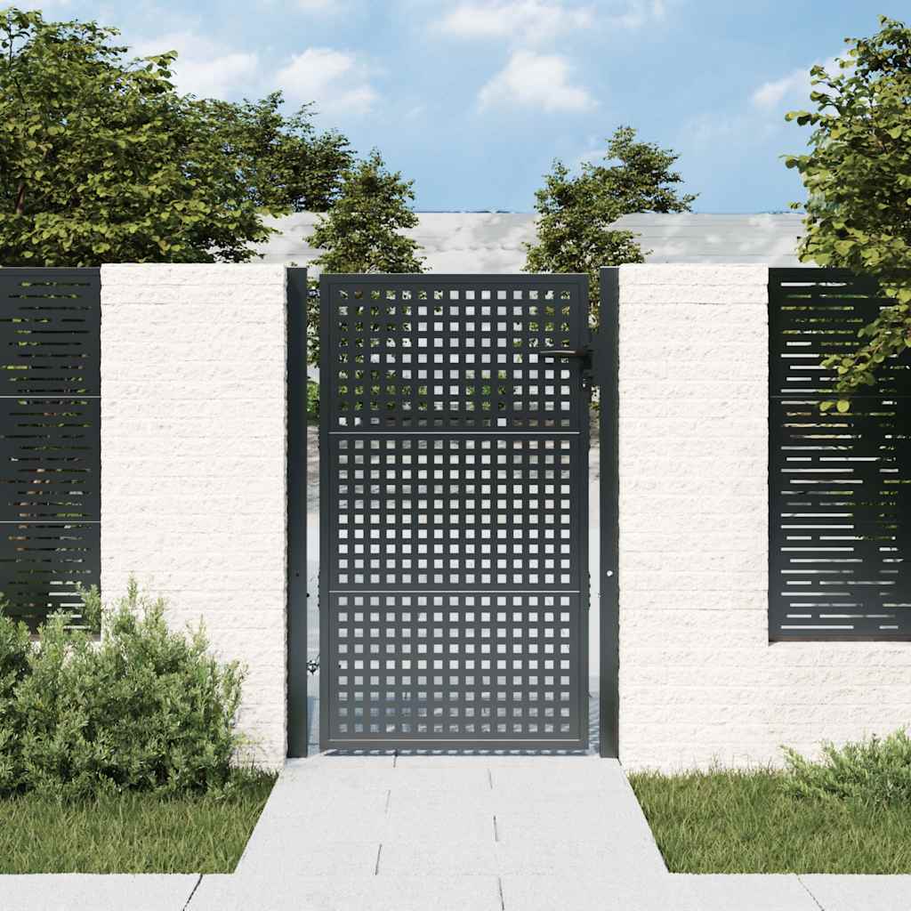 VidaXL Tor 105x175 cm Stahl Anthrazit