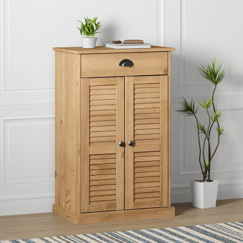 Vidaxl Shoe cabinet Vigo 60x35x96 cm Solid pine