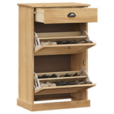 Vidaxx Schuhschrank Vigo 60x35x96 cm massives Kiefernholz