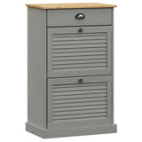 Vidaxx Schuhschrank Vigo 60x35x96 cm massives Kiefernholz grau