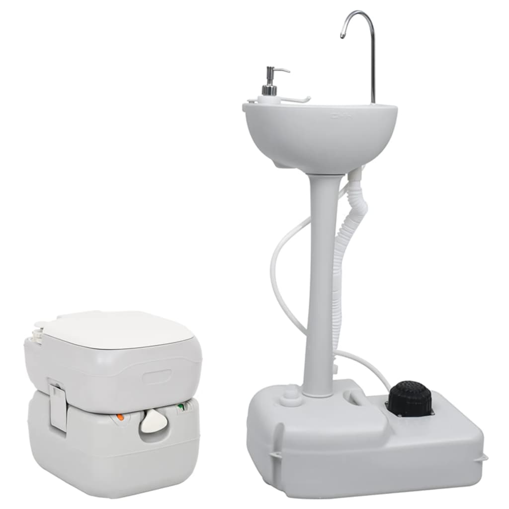 Vidaxl Camping Toilet et lavabo Portable