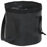 Vidaxl Emmers 2 PCs falten 20 l PVC Schwarz