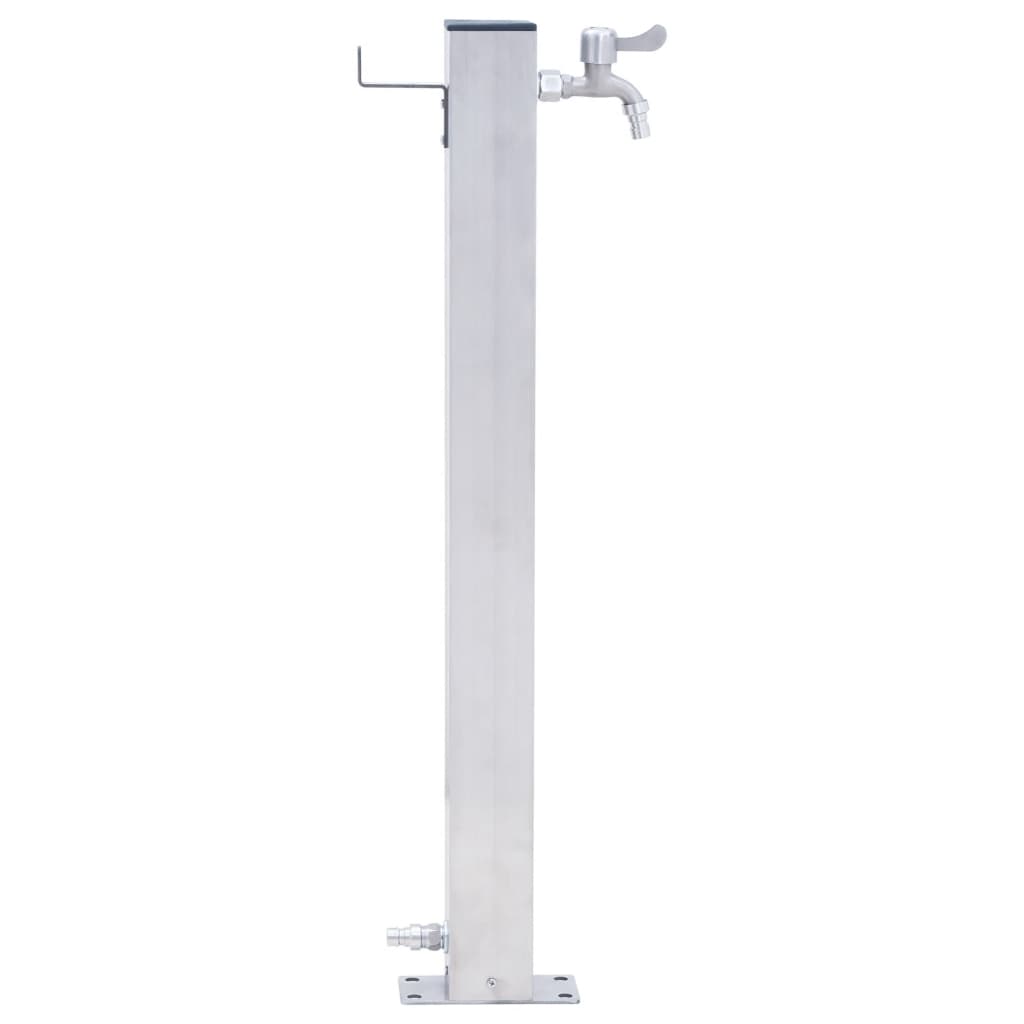 Vidaxl Wassersäule Quadrat 80 cm Edelstahl