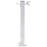 Vidaxl Wassersäule Quadrat 80 cm Edelstahl