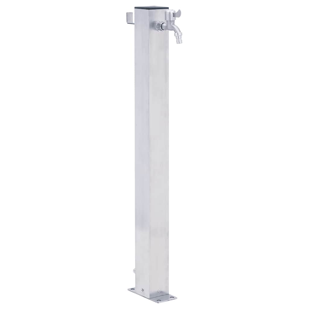 Vidaxx Wassersäule quadratisch 100 cm Edelstahl