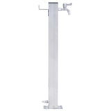 Vidaxx Wassersäule quadratisch 100 cm Edelstahl