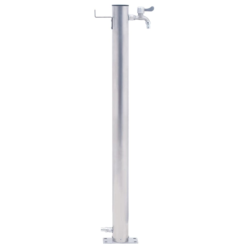 Vidaxl Wassersäule 100 cm Edelstahlrunde