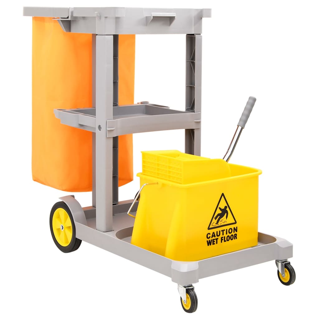 Vidaxl Cleaning Trolley con mimmer polipropene