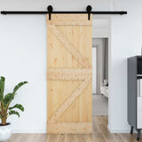 Vidaxx Tür Narvik 85x210 cm massives Kiefernholz
