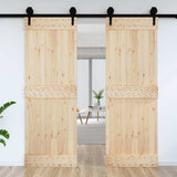 Vidaxx Tür Narvik 80x210 cm massives Kiefernholz