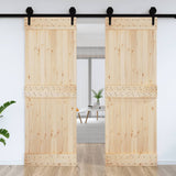 Vidaxl Door Narvik 80x210 cm Solid fyrretræ