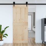 Vidaxx Tür Narvik 90x210 cm massives Kiefernholz