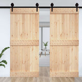 Vidaxx Tür Narvik 100x210 cm massives Kiefernholz
