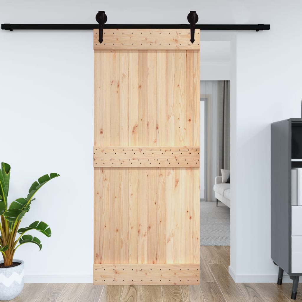 Vidaxl Door Narvik 100x210 cm Solid Pine