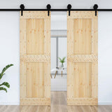 Vidaxx Tür Narvik 70x210 cm massives Kiefernholz