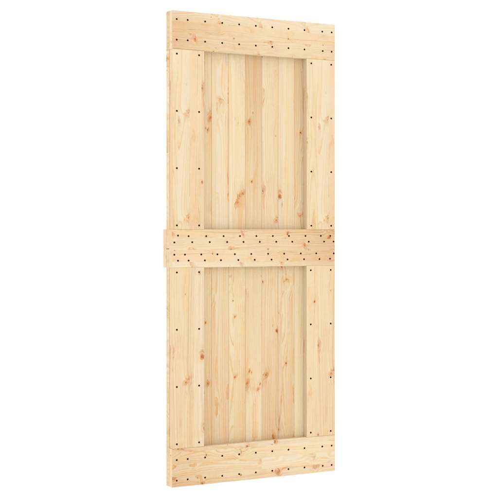 Vidaxx Tür Narvik 85x210 cm massives Kiefernholz
