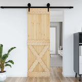 Vidaxx Tür Narvik 70x210 cm massives Kiefernholz