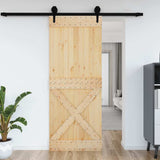 Vidaxx Tür Narvik 90x210 cm massives Kiefernholz