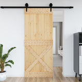 Vidaxl Door Narvik 95x210 cm stałą sosnę