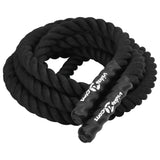 Vidaxl Battle Rope 6 m 4,5 kg di poliestere nero