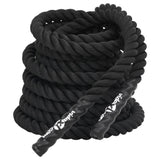 Vidaxl Battle Rope 12 m 9 kg Polyester Black