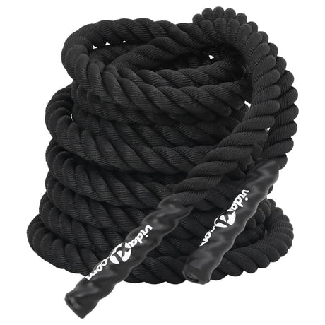 Vidaxl -Schlachtseil 12 m 9 kg Polyester schwarz