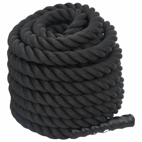 Vidaxl -Schlachtseil 12 m 9 kg Polyester schwarz