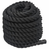 VidaXL Kampfseil 15 m 11 kg Polyester schwarz