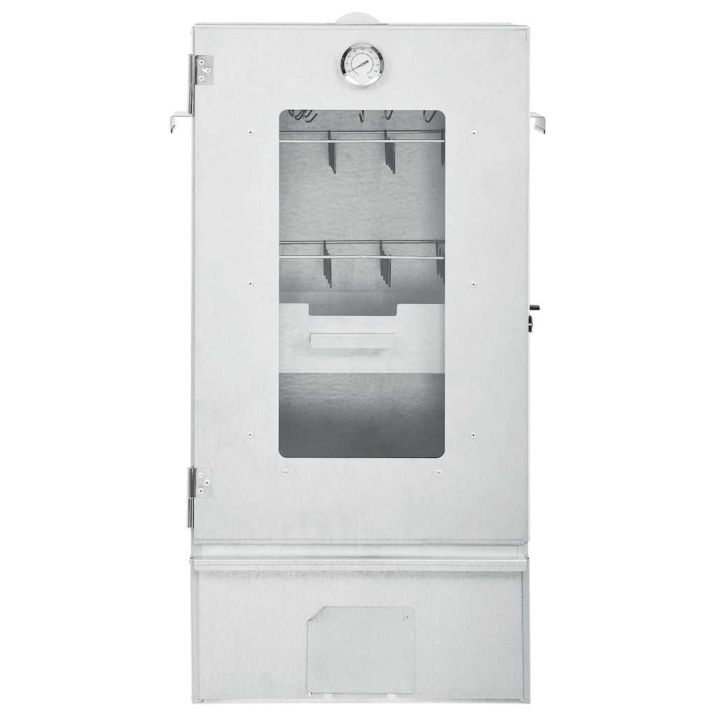 VidaXL BBQ Smoker mit Tisch aus verzinktem Stahl